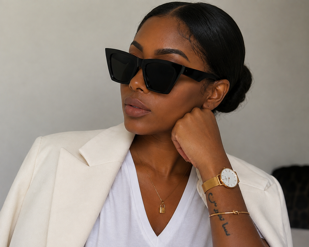 Black Oversized Square Sunglasses – Luxury Statement Eyewear