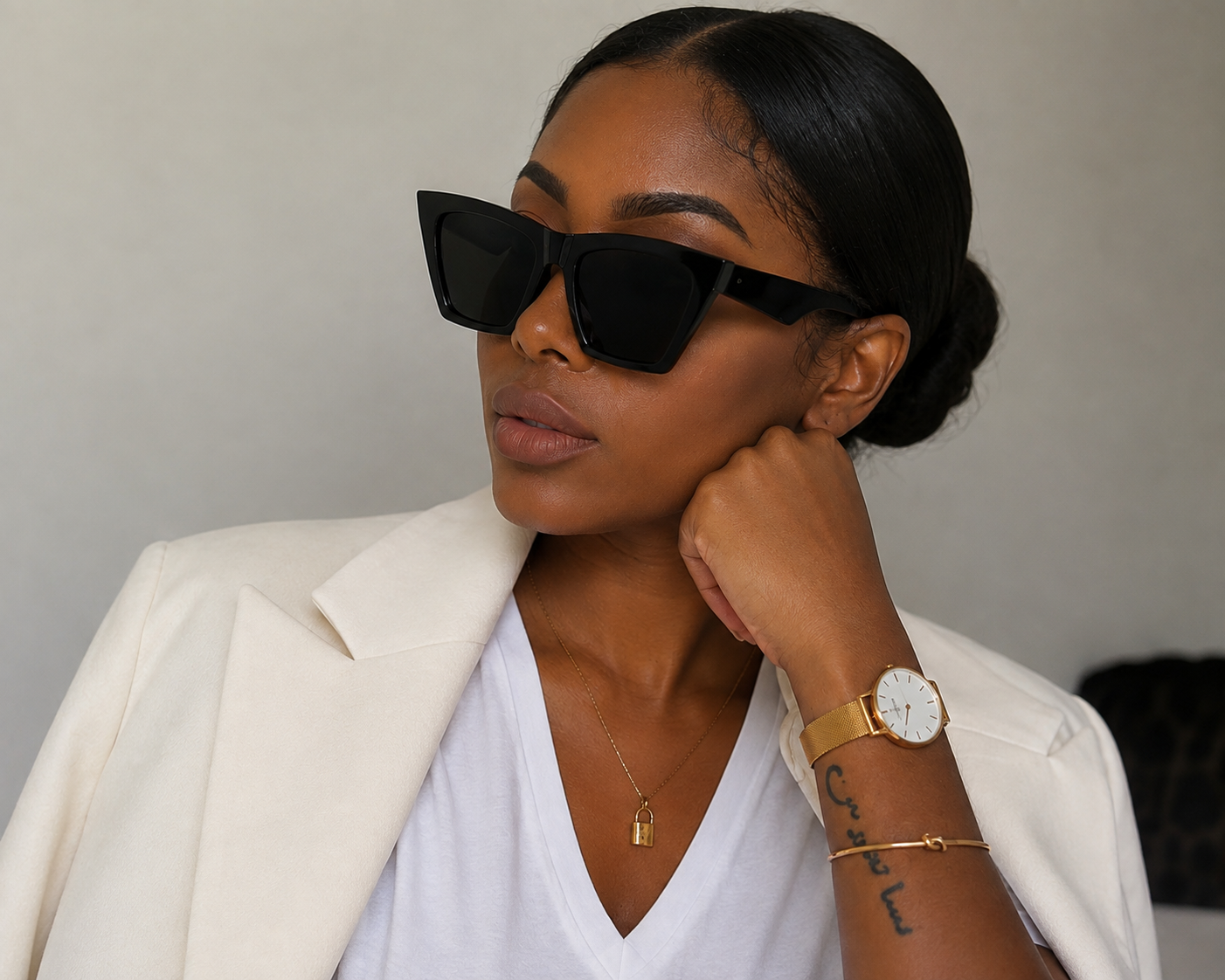 Black Oversized Square Sunglasses – Luxury Statement Eyewear
