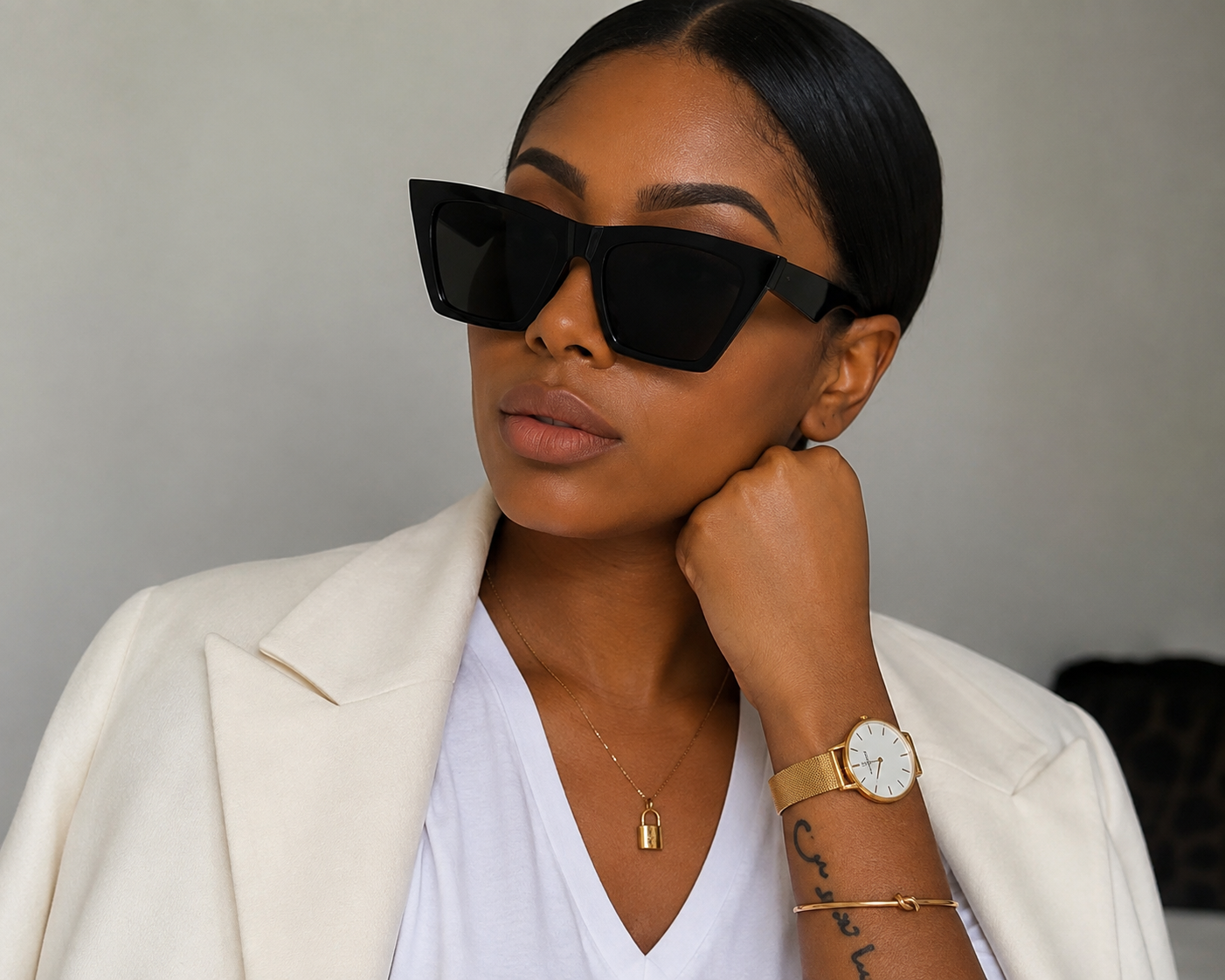 Black Oversized Square Sunglasses – Luxury Statement Eyewear