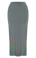 Shape Sea Green Slinky Fishtail Maxi Skirt