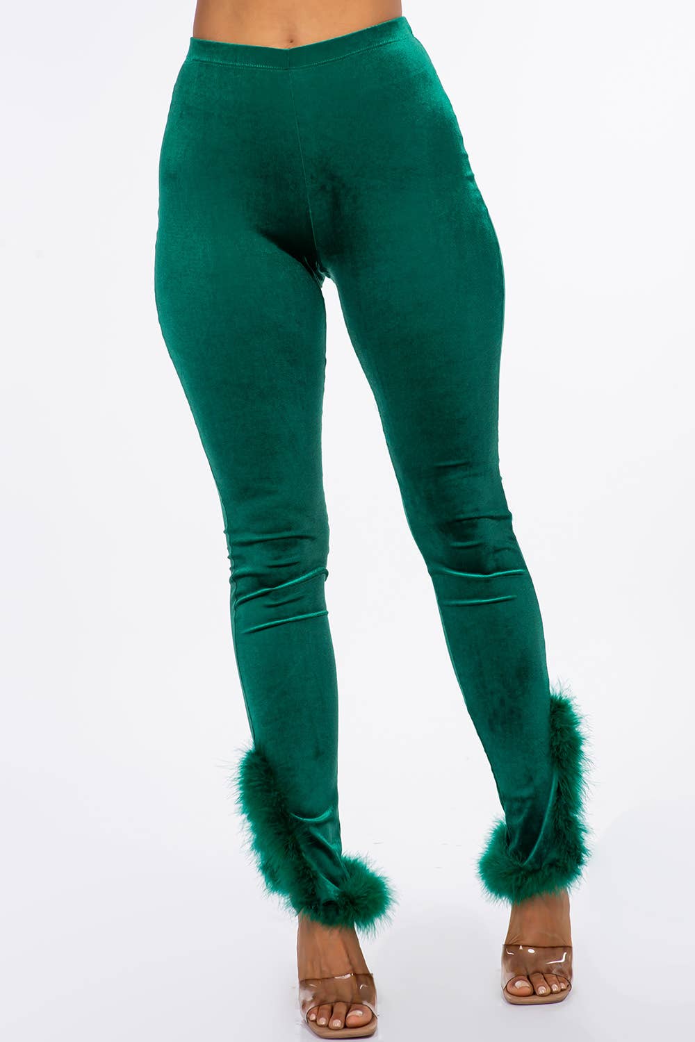 B10923 Fur Velvet Leggings