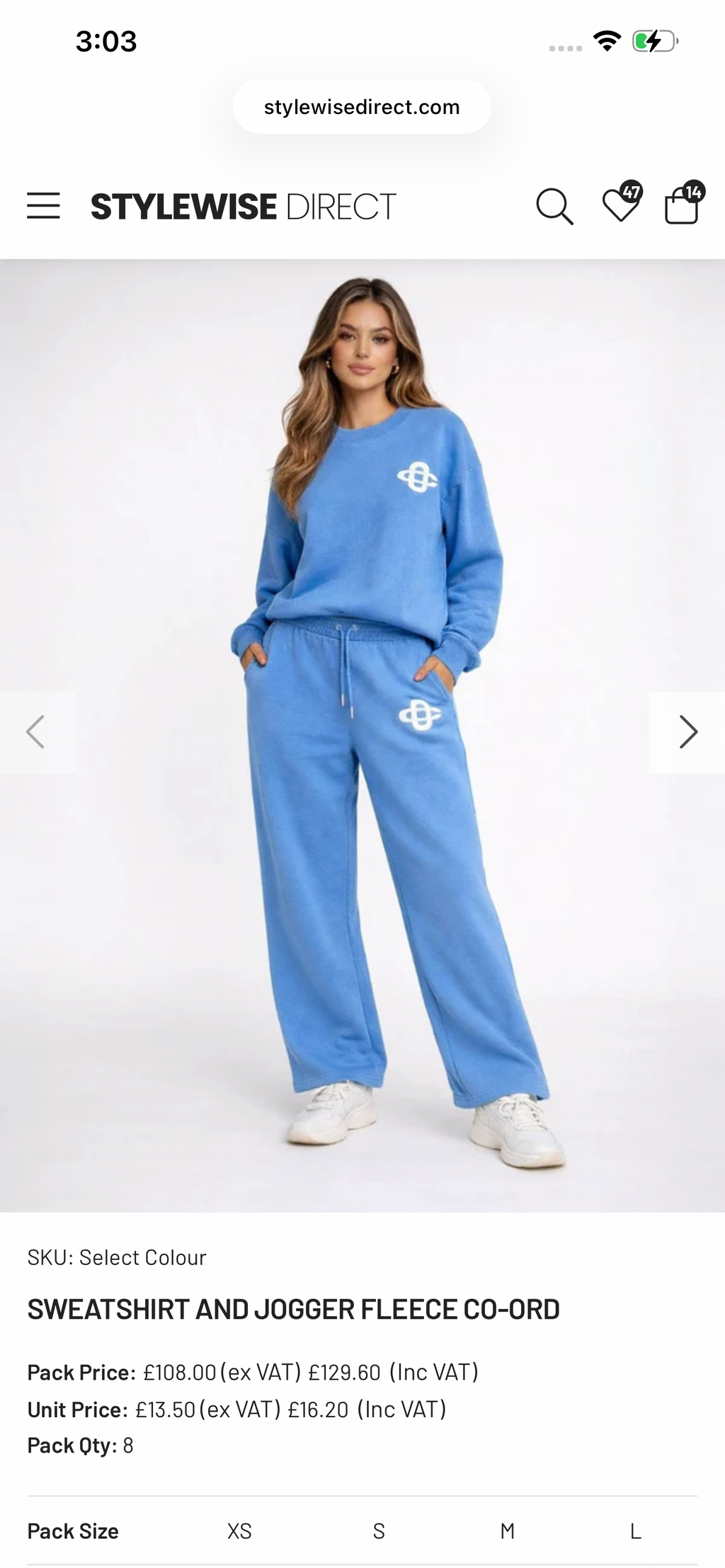 SWEATSHIRT AND JOGGER FLEECE CO-ORD