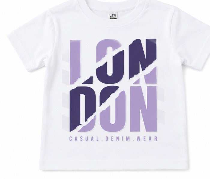 LONDON Casual Denim Wear Kids’ T-Shirt
