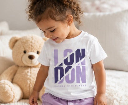 LONDON Casual Denim Wear Kids’ T-Shirt
