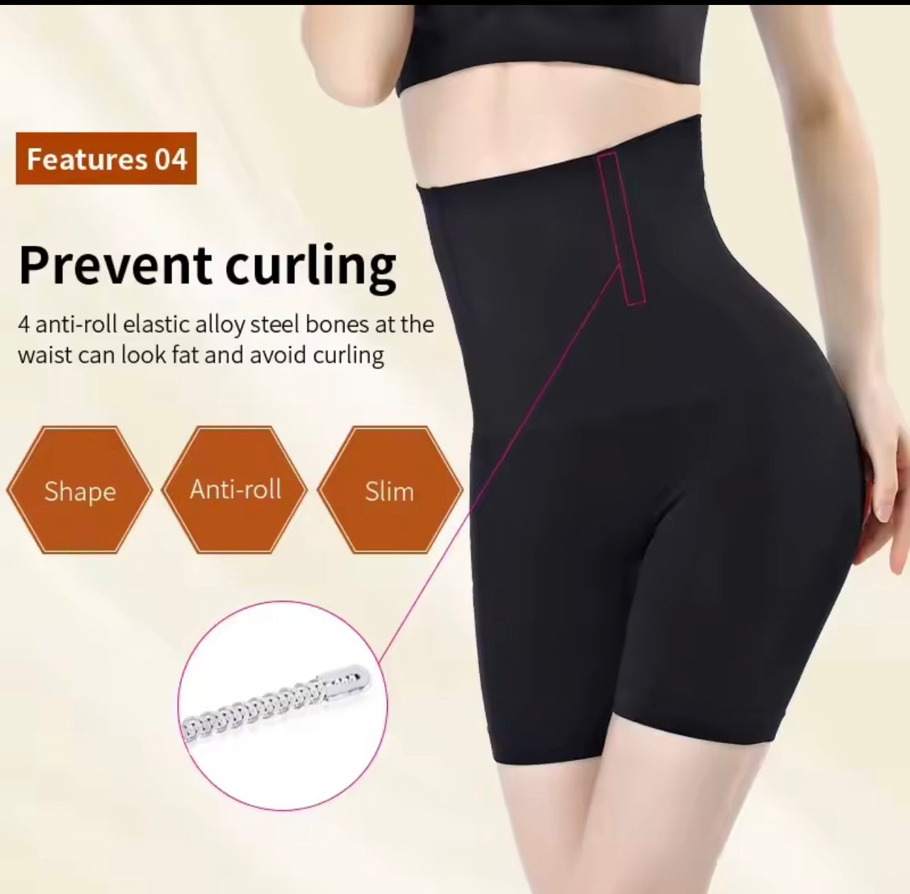 Women’s High-Waist Tummy Control Shaper Shorts