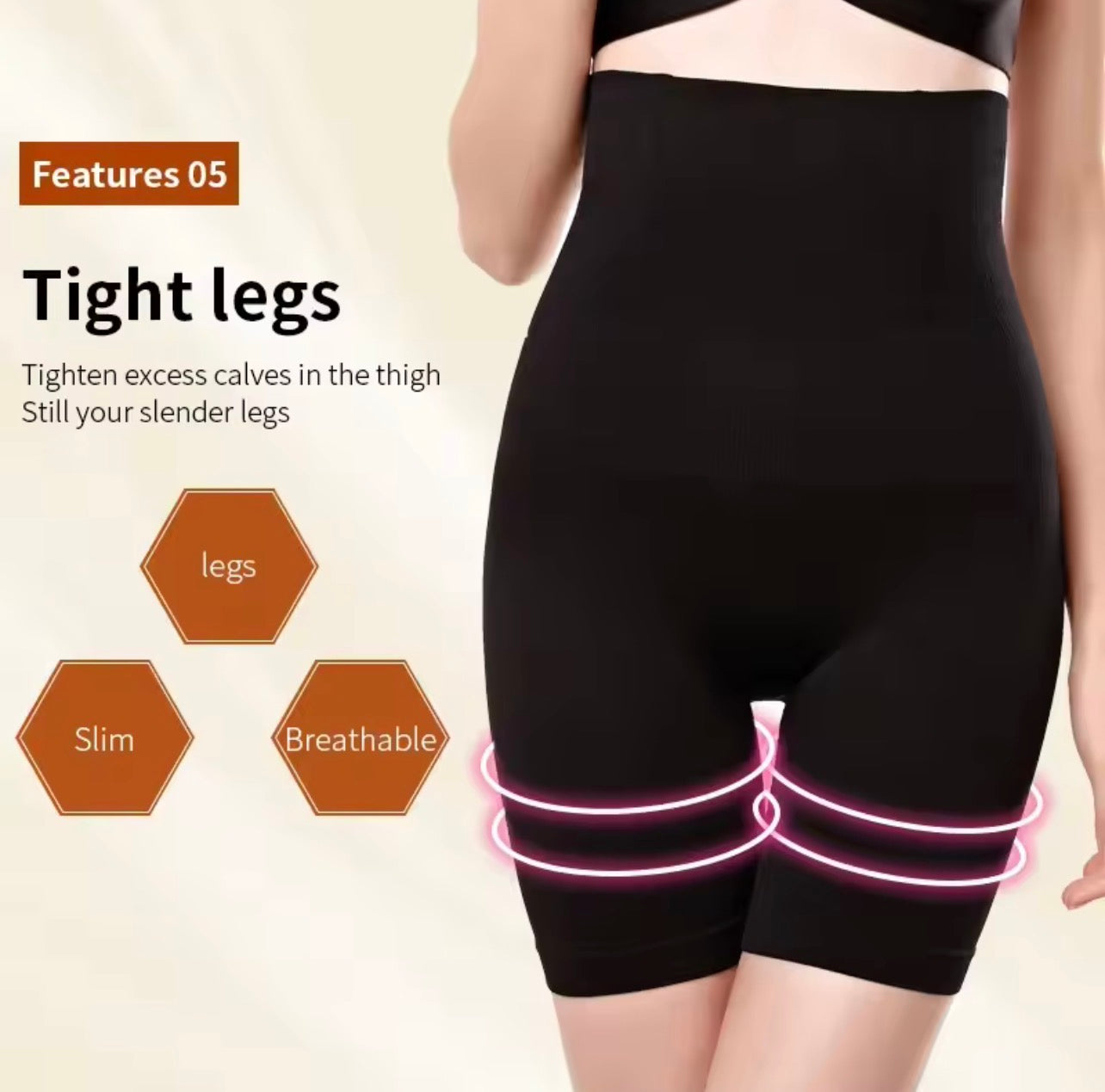 Women’s High-Waist Tummy Control Shaper Shorts