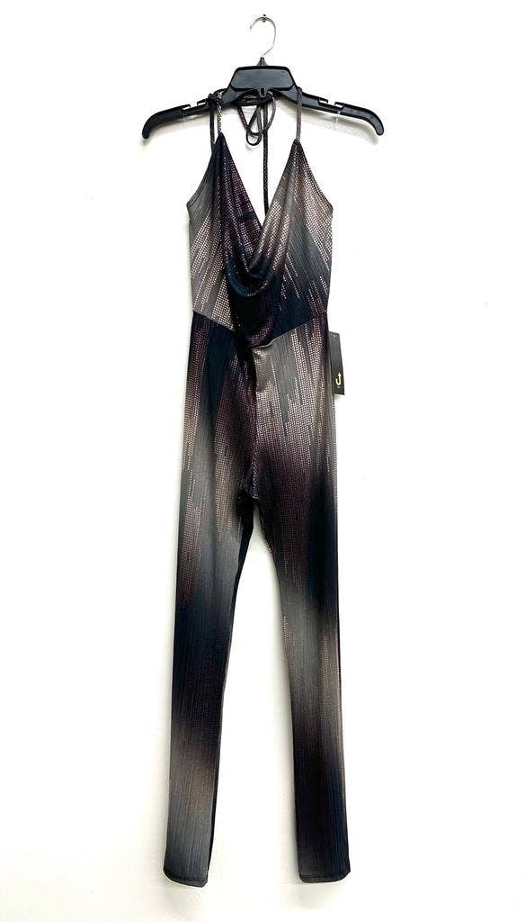 Halter Cowl Neck Jumpsuit