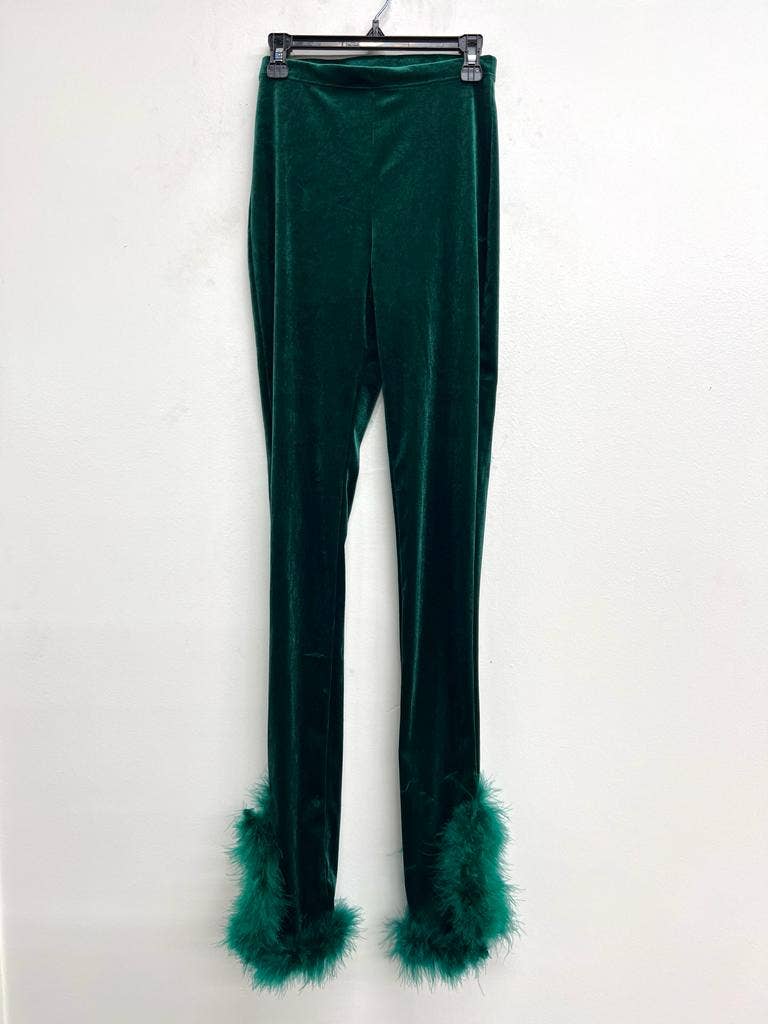 B10923 Fur Velvet Leggings