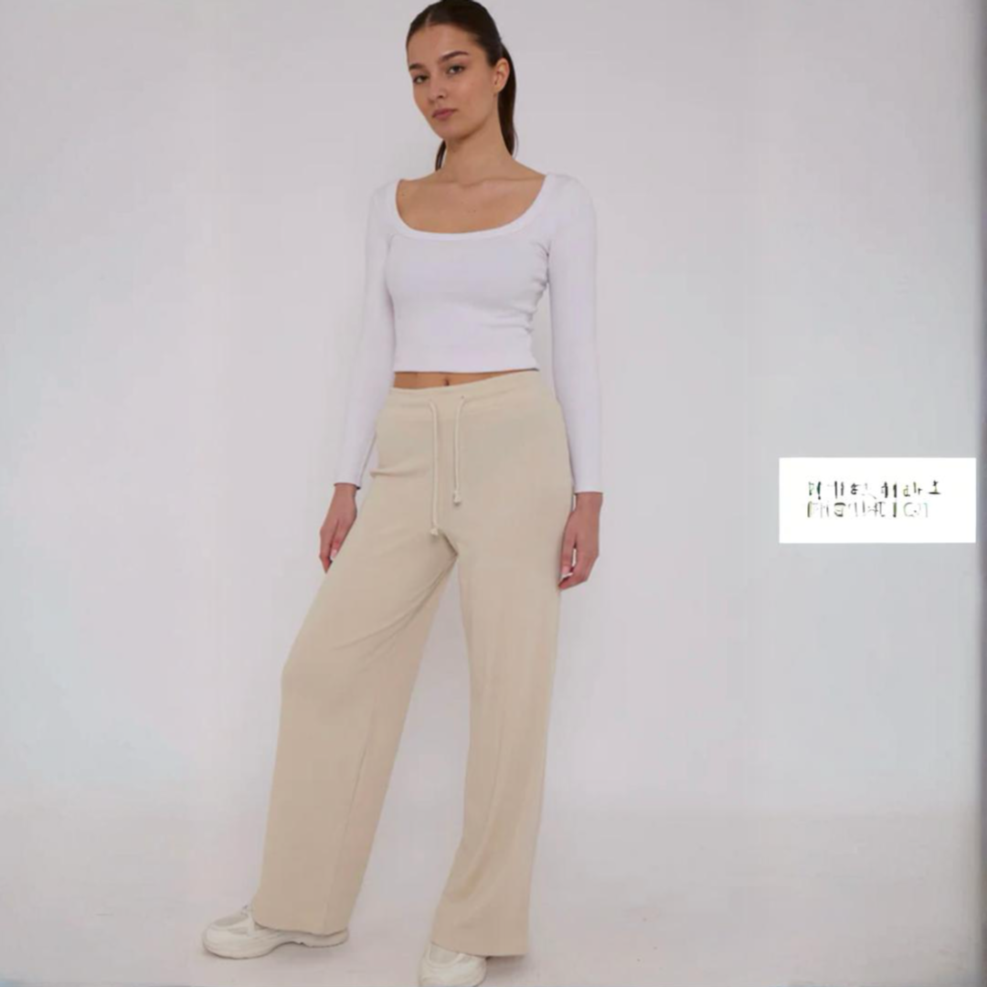 Wide Leg Ribbed Jogger