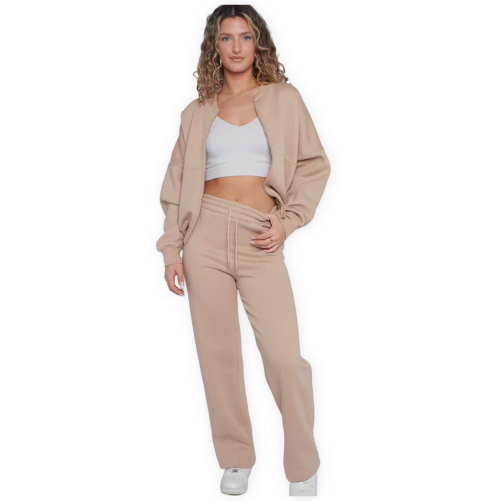 Oversized Bomber Quiet Luxury Set